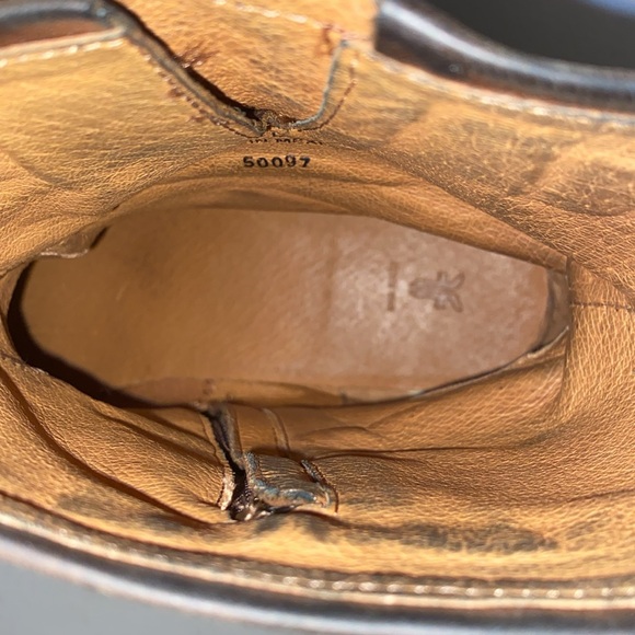 Frye Vicky Engineer Chocolate Brown Leather Boot Size 11 B - Picture 7 of 15